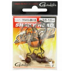 Gamakatsu Skip Gap Shaky Head Brown 4/0 7g