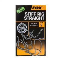Fox edges stiff rig straight hook size 5