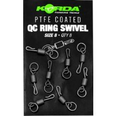 Korda PTFE QC Ring Swivel Size 8