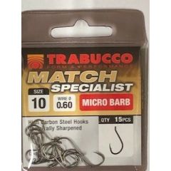 Trabucco Match Specialist - Micro Barb Nr 10 - 15Pcs