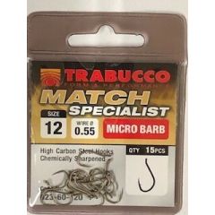 Trabucco Match Specialist - Micro Barb Nr 12 - 15Pcs