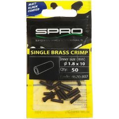 Spro Single Brass Crimp Matt Black 1,2mm