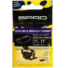 Spro Double Brass Crimp Matt Black 1,0mm