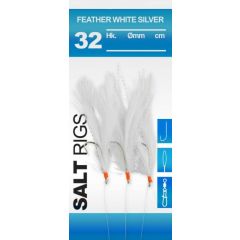 Spro 32 Salt Rig White Feathers Silver #2/0 3 Hooks