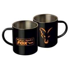 Fox Stainless Steel Mug Black XL 400ml