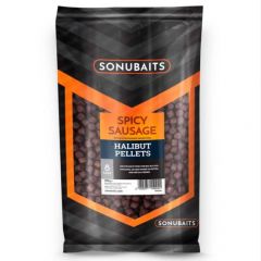 Sonubaits spicy sausage halibut pellets 8mm